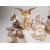 Figury do szopki bożonarodzeniowej - Zestaw FS18C - Figurki w ubraniach z materiału do szopki betlejemskiej