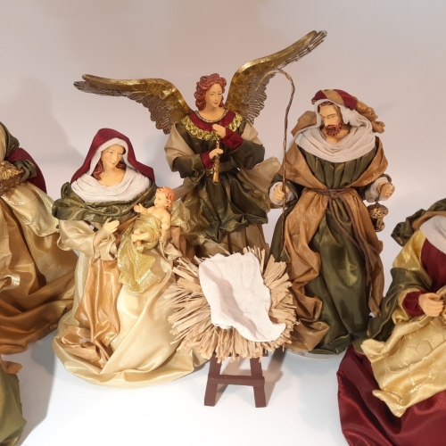 Figury do szopki bożonarodzeniowej - Zestaw bożonarodzeniowy FS36B - Figury w sztach do szopki betlejemskiej
