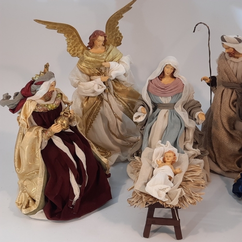 SZOPKA BOŻONARODZENIOWA -szopka betlejemska, szopka bożonarodzeniowa, figury do szopki, stajenka betlejemska, Święta Rodzina