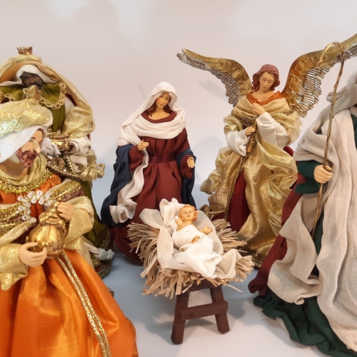 SZOPKA BOŻONARODZENIOWA -szopka betlejemska, szopka bożonarodzeniowa, figury do szopki, stajenka betlejemska, Święta Rodzina